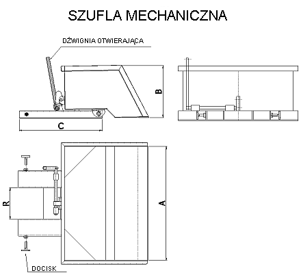 Szufla mechaniczna - schemat